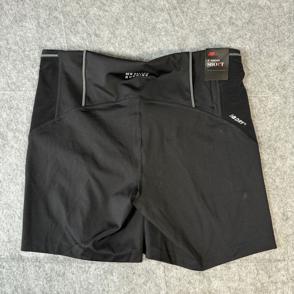 New Balance Impact Run 5" Shorts Women Large NB Dry Mesh Reflective NWT - Picture 3 of 5